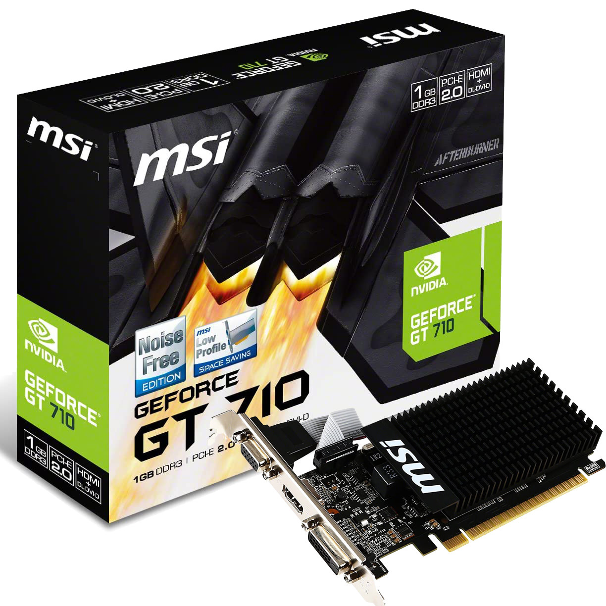MSI GT 710 1GD3H LP NVIDIA GeForce GT 710 1GB Video Card HDMI VGA DVI -  NWCA Inc.